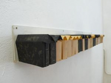 Jacques Herzog|Ohne Titel, 1983|wall object| Mixed Media| 13 x 120 x 13 cm