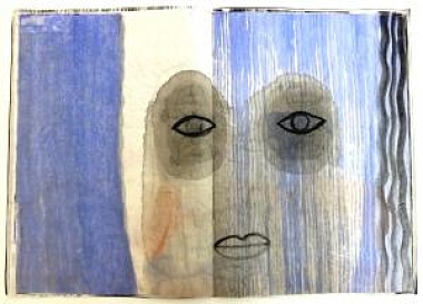 Dillier, Monika | Ins schwarze Loch schauen, 1997 | 14 Aquarelle | 50 x 35 cm