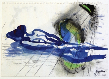 SPOT LIGHT, 1985 | Mixed media on paper, recto verso | 24 x 34 cm