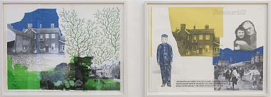 Kleine Monster, 09.2011 | Collage, Aquarell und Pastell auf Papier, 2-teilige Serie | je 36 x 48 cm
