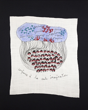 Untitled, 2017 | Embroidery on fabric | ca. 50 x 40 cm