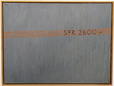 SFR 2600.-, 1981 | Öl auf Leinwand | 60,5 x 80 cm