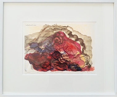  infatuation, 1985-1986 | Mixed media on paper | 24,5 x 34 cm