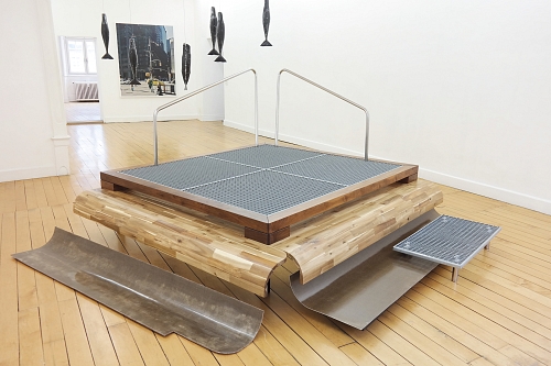 Dream, 2020 | Holz, Stahl, Chromstahl, Faserverbundmaterial | ca. 145 x 180 x 180 cm | Unikat